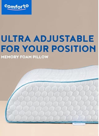 Comforto Wave Cooler Memory Foam Pillow 60x40x13-11 cm - view 2