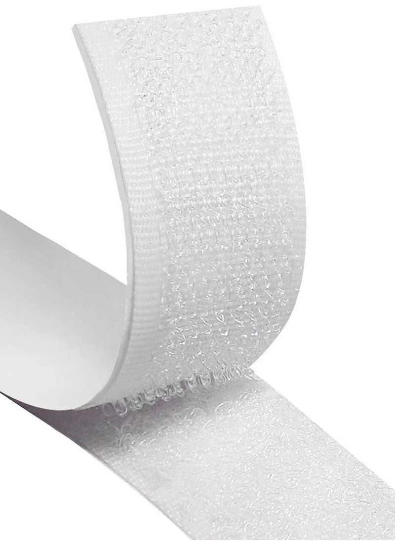 Hook and Loop Tape, Velcro Tape Adhesive Hook and Loop Strip Tape Self Adhesive Sticky Back Fastening Tape Heavy Duty Reusable Double Sided Sticky Back Fastening Tape, 8M * 2CM