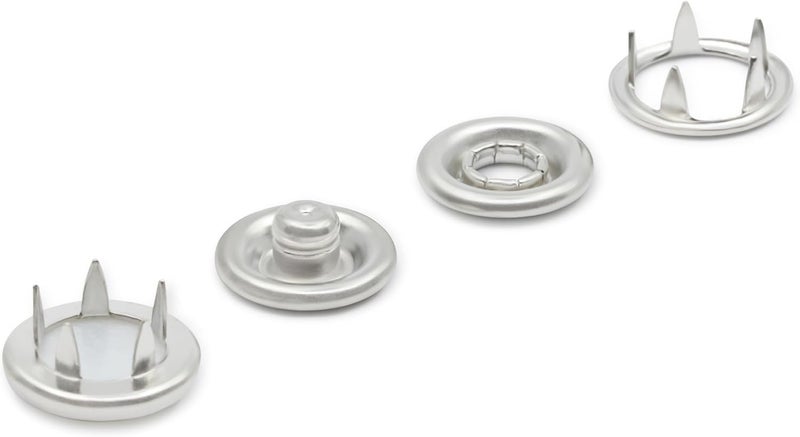 Dritz 25-R Pearl Snap Fasteners, White, Size 16 (7/16-Inch) - 12 Count - Image 4