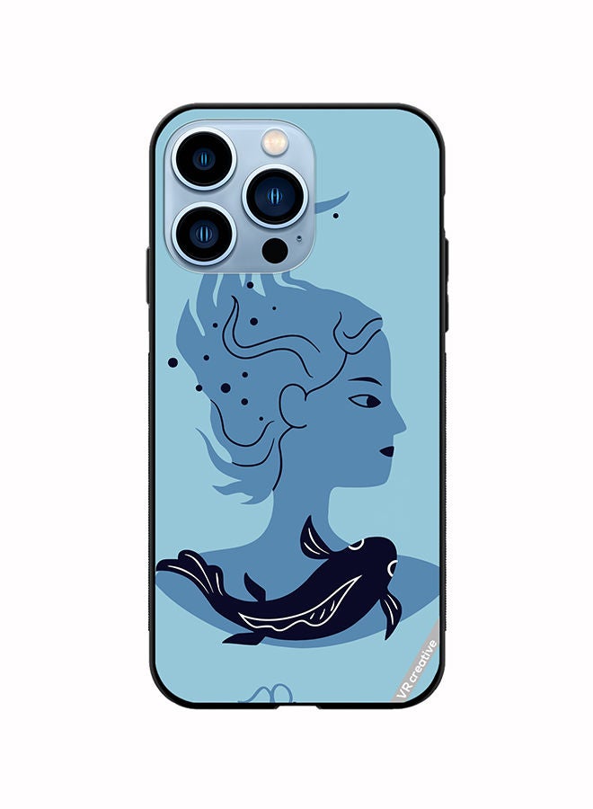 VR CREATIVE Protective Case Cover For Apple iPhone 14 Pro Pisces Zodiac Sign 2 Design Multicolour - Image 1