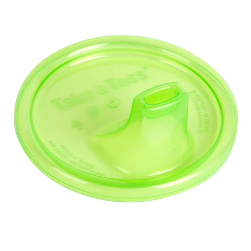 The First Years Take & Toss Pinkfong Baby Shark Sippy Cups - Reusable Toddlers Cups with Lids - Kids Party Pack with 2 Travel Caps - 10 Oz - 10 Count - Image 5