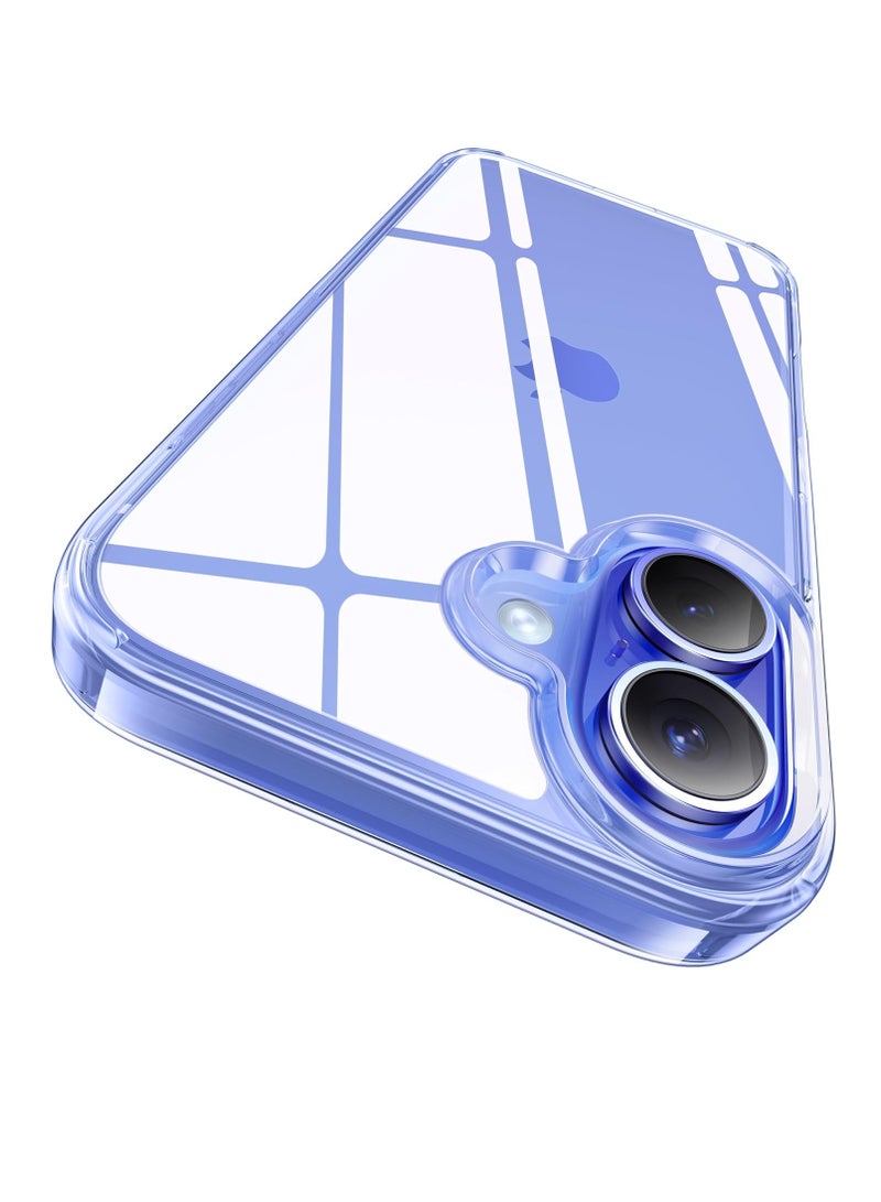 دوسالا جراب شفاف لهاتف iPhone 16 Plus، [تكنولوجيا Never Yellow] [حماية من الدرجة العسكرية 12 قدمًا] جراب شفاف رفيع للنساء والرجال لهاتف iPhone 16 Plus مقاس 6.9 بوصة، شفاف