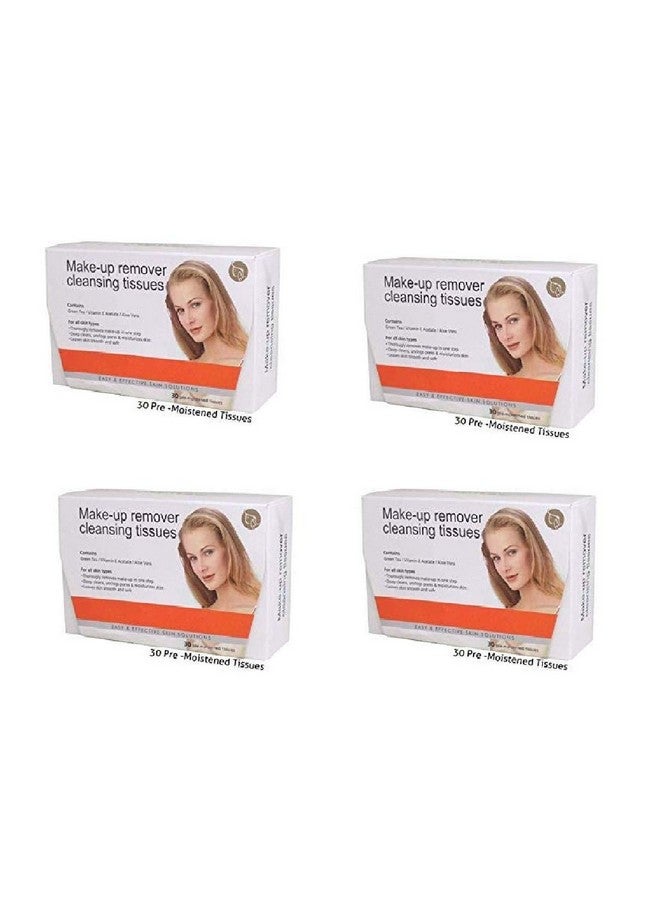 Boxo مجموعة BOXO من 4 مناديل تنظيف الوجه مزيل مكياج قطنية - Image 1