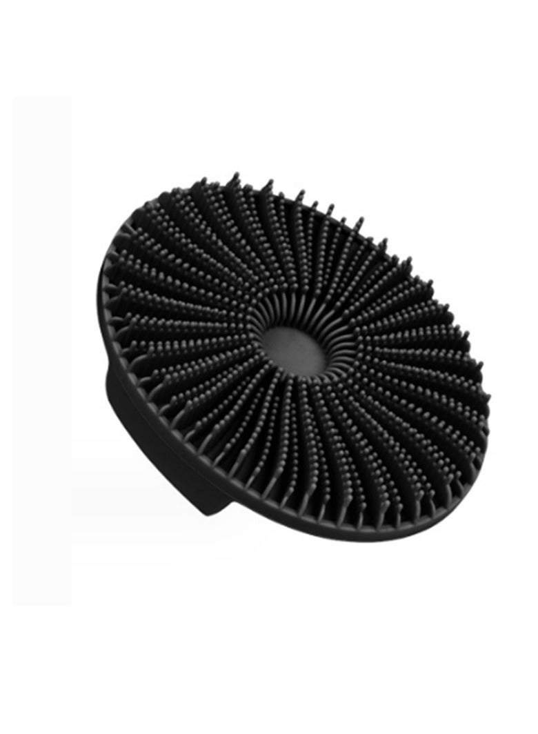 Silicone body scrub, gentle exfoliating shower and body brush, silicone loofah, bristles are easy to lather, long-lasting, more hygienic than traditional shower loofah, 1-pack, black - Image 1