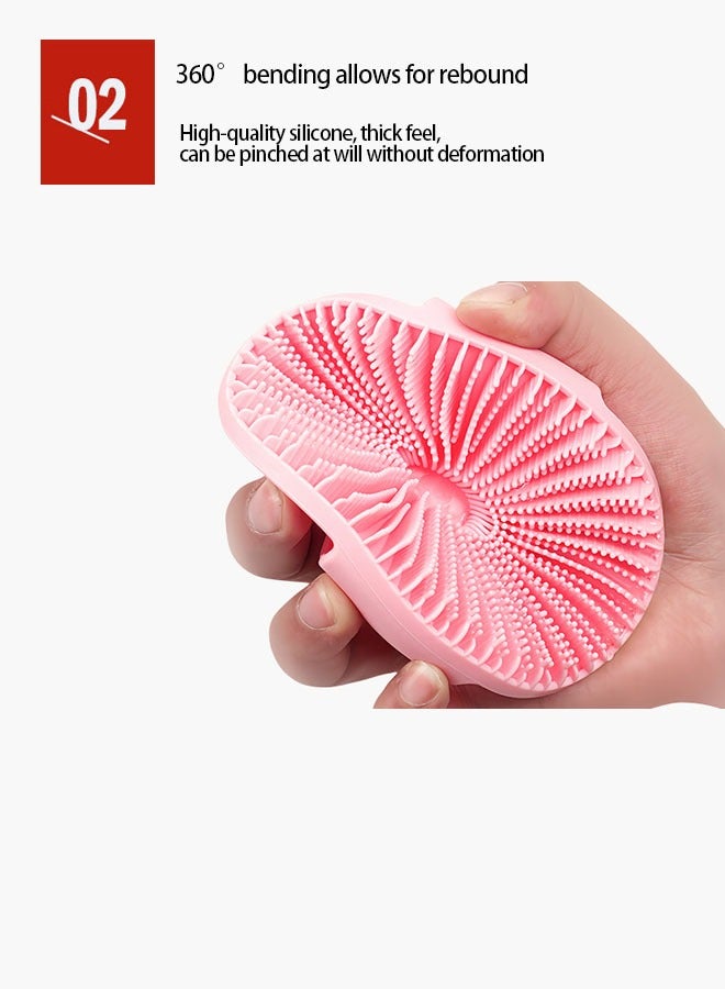 Silicone body scrub, gentle exfoliating shower and body brush, silicone loofah, bristles are easy to lather, long-lasting, more hygienic than traditional shower loofah, 1-pack, black - Image 3