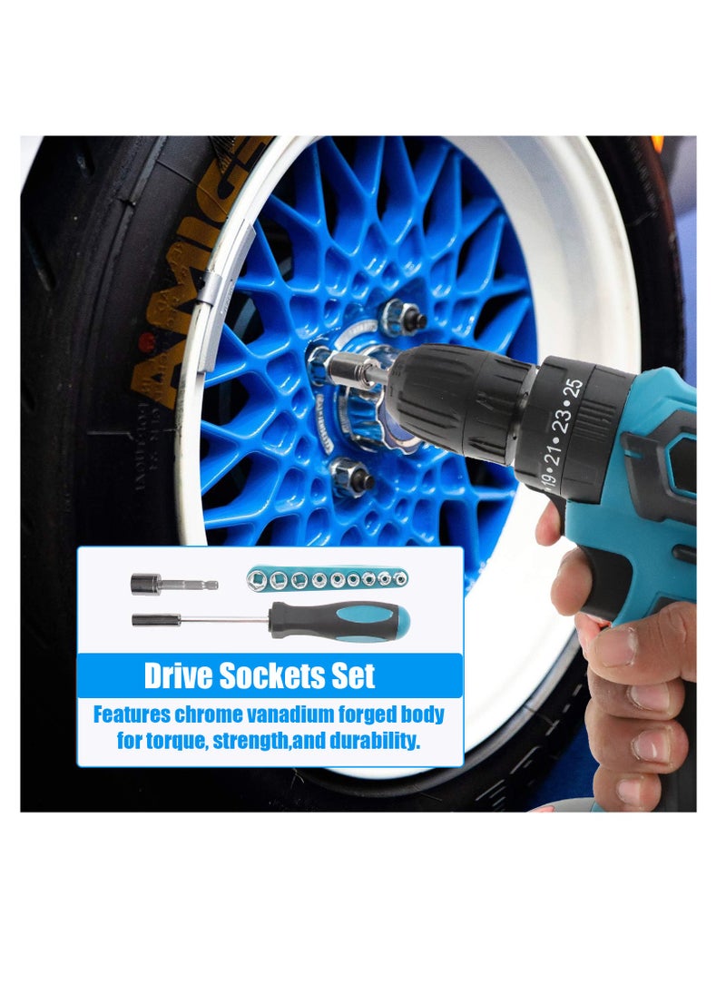 Bonai Cordless Hammer Drill and Toolkit for Home and Office Projects