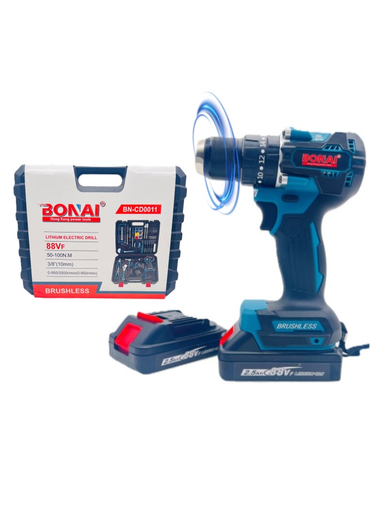 BONAI Bonai Cordless Hammer Drill and Toolkit for Home and Office Projects  - Image 1