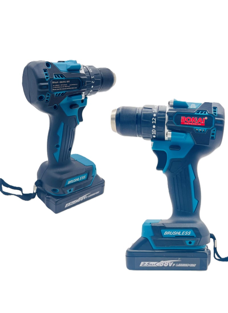 BONAI Bonai Cordless Hammer Drill and Toolkit for Home and Office Projects  - Image 5