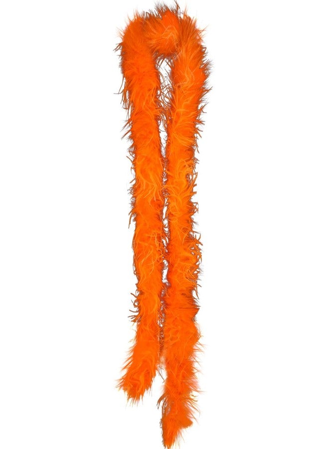 LUDALY Faux Fur Featherless Boa 72'' (Orange)