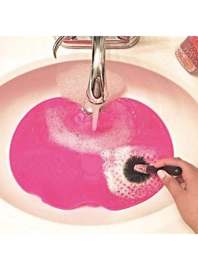 Simxen Silicone Makeup Brush Cleaning Mat Makeup Brush Cleaner Cosmetic Spa Brush Cleaning Mat Portable Washing Tool Scrubber With Suction Cup - Image 4
