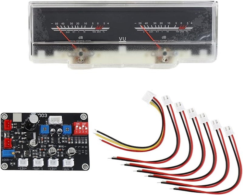 Premium VU Meter DB Level Audio Meter ABS Plastic 15 5cm Size with Bright Backlight - Image 1