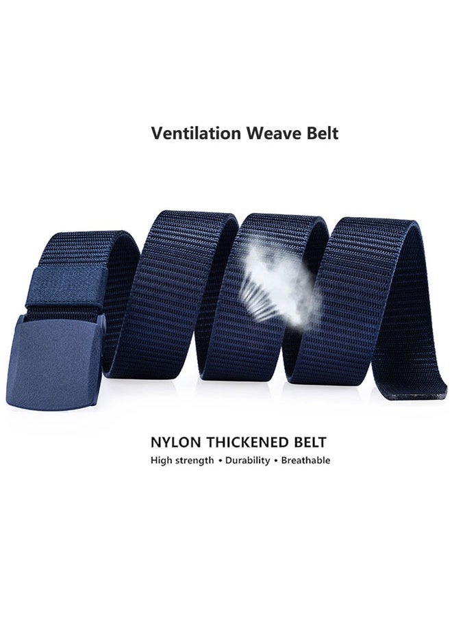 KUAZIVI Nylon Canvas Belt Plastic Buckle Belt Travel Adjustable Nylon Web Slide Belt  - Image 3