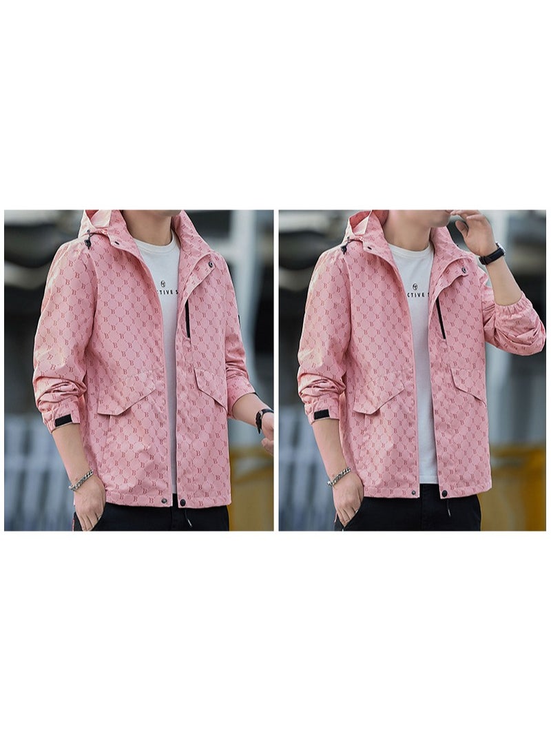 Fashionable Men's Windproof And Waterproof Outdoor Sports Hooded Jacket  - Image 3