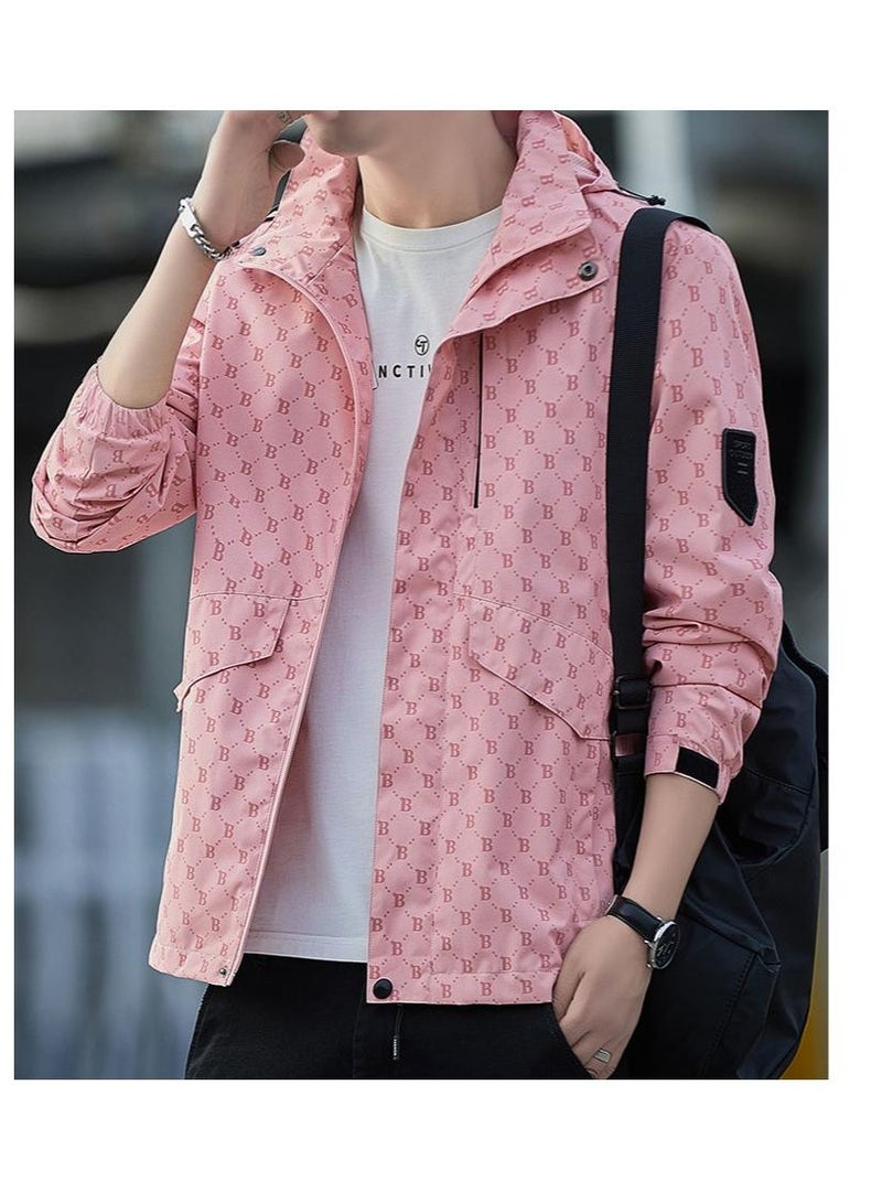 Fashionable Men's Windproof And Waterproof Outdoor Sports Hooded Jacket  - Image 2