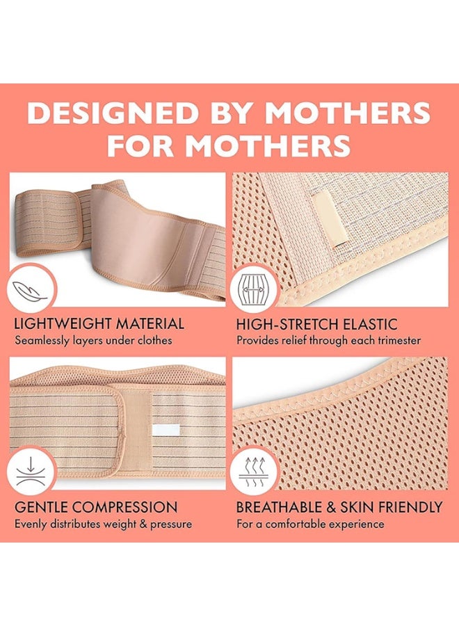 حزام البطن للأمومة للنساء، دعامة ظهر قابلة للتعديل للحمل، مناسب للاستخدام اليومي والأنشطة الخفيفة - Image 2