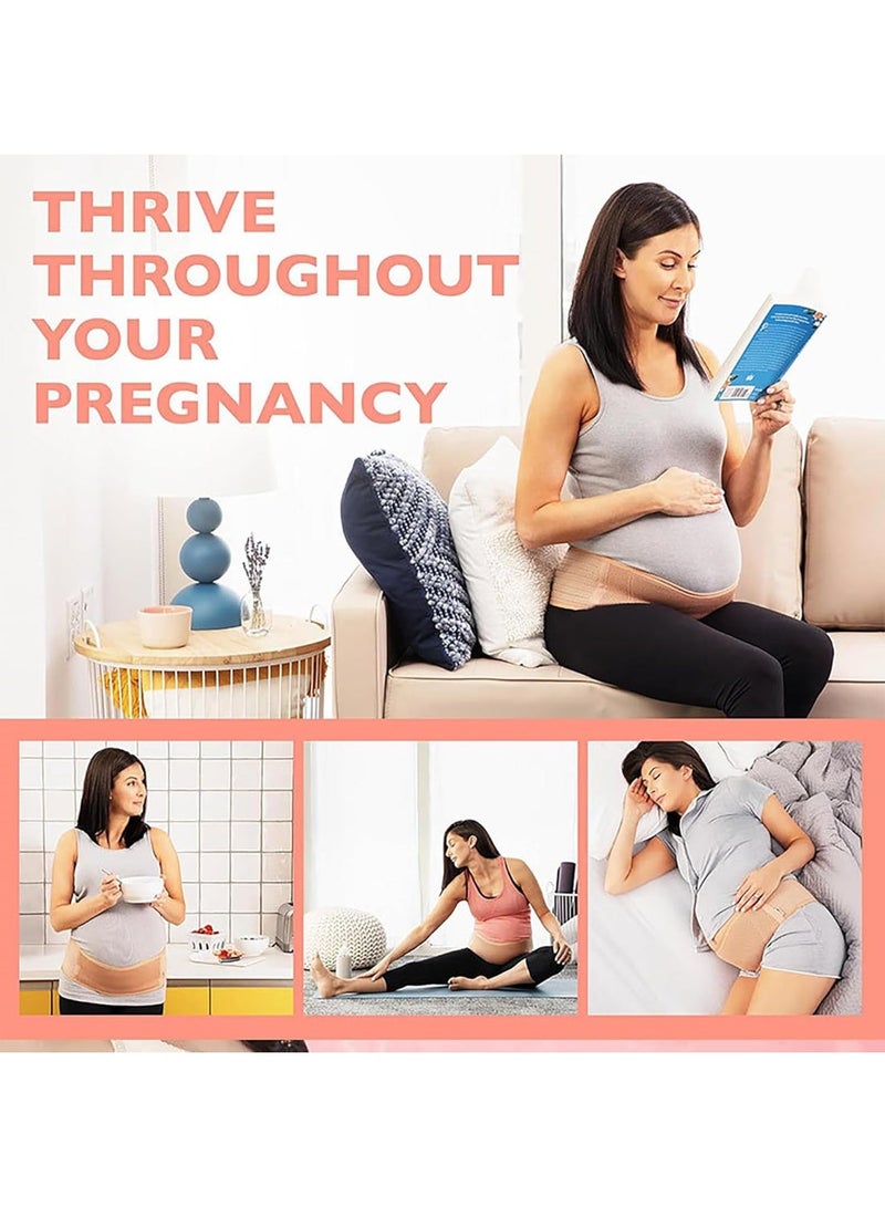 حزام البطن للأمومة للنساء، دعامة ظهر قابلة للتعديل للحمل، مناسب للاستخدام اليومي والأنشطة الخفيفة - Image 5