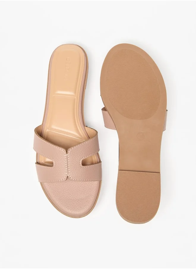 Celeste Women's Textured Slip-On Sandals