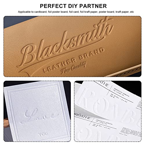 UTNVBTR Debossing Tip，Fine Debossing Embossing Tips Accessories for Maker Tools，for Foil Cardstock, Coated Paper, Cardboard, Glitter Paper - Image 5