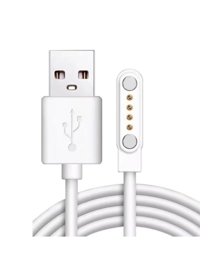 كابل شحن USB مغناطيسي عالمي 4 سنون 7.62 مم للساعات الذكية والأساور الذكية للأطفال - Image 3