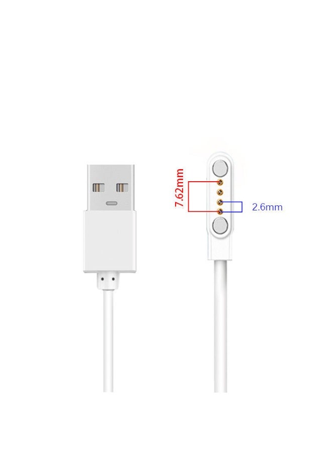 كابل شحن USB مغناطيسي عالمي 4 سنون 7.62 مم للساعات الذكية والأساور الذكية للأطفال - Image 4