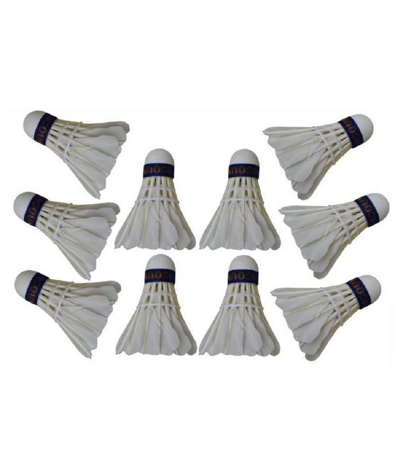 V4L Feather Shuttle - White (Medium, Pack of 10) - Image 1