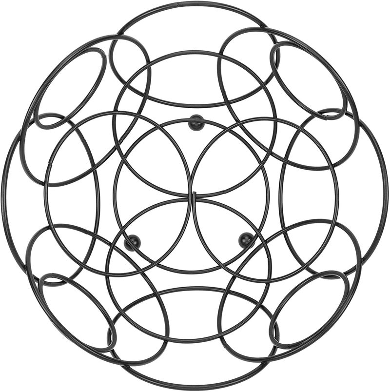 REPLEX Fruit Basket Round Decorative Bowl for Kitchen Counter Black Color 10 38inch Diameter - Image 3