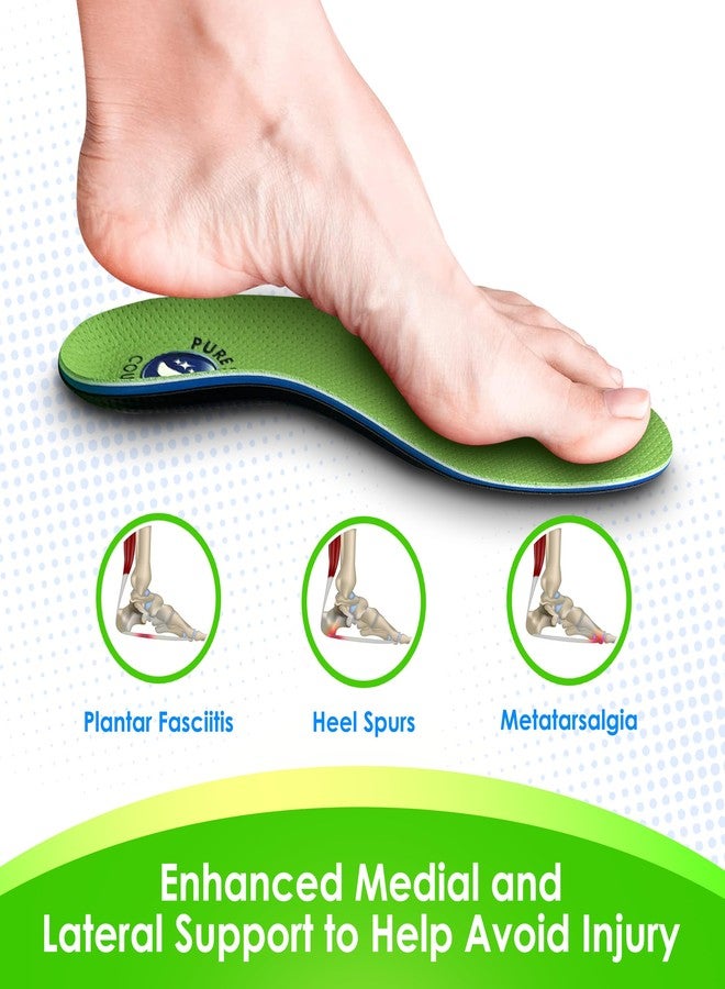 Pure Stride Pickleball & Tennis Court Orthotics – Full-Length Foot Support for Plantar Fasciitis, Heel Pain, Metatarsalgia – Arch Relief for Men & Women – Athletic Shoe Comfort,1Pair-M 6-6.5 /Ws 8-8.5 - Image 4