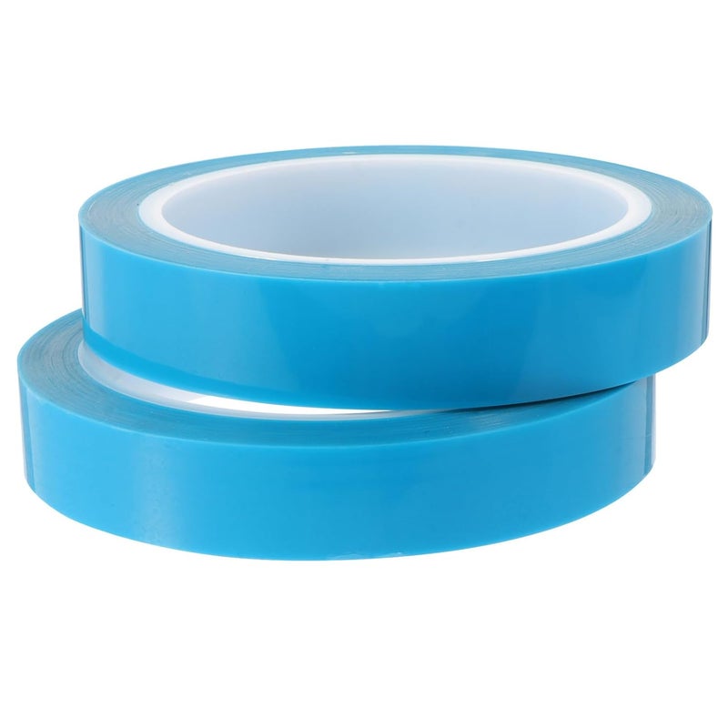 KICHOUSE 2 Rolls 50m x 1.8cm Non-Residual Adhesive PET Tape for Refrigerator Drawer Air Conditioner Printer Fixing - Image 1