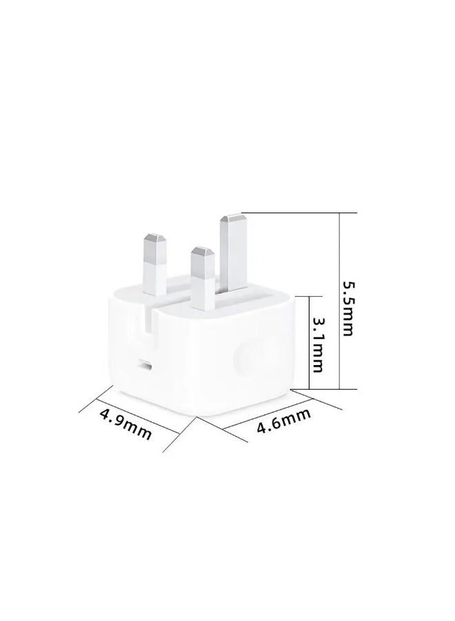 شاحن حائط USB-C بقوة 20 وات – شحن سريع يدعم اجهزة ايفون - Image 5