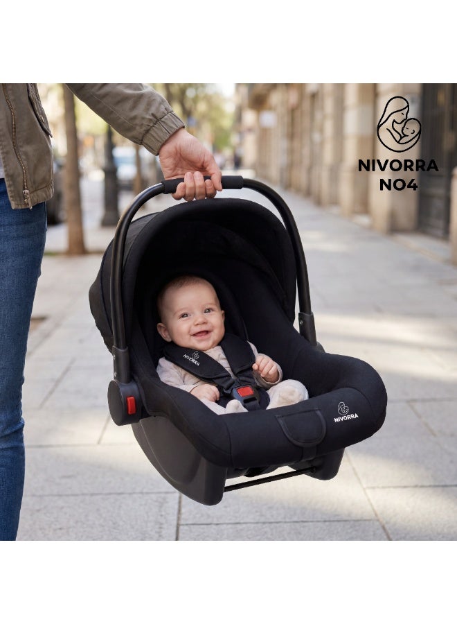 NIVORRA Newborn Infant Car Seat & Carrier, Lightweight, 3-Point Harness, 0-13 kg (0-15 Months) - Image 4