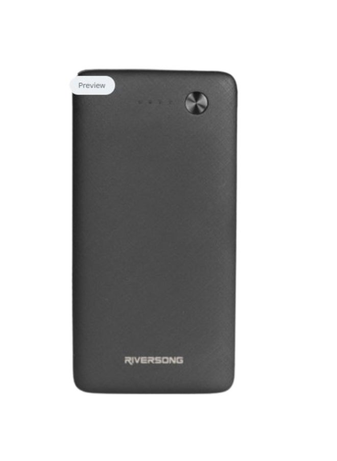 RIVERSONG Power Bank Riversong Horizon10, 10000MAH, 2 Ports, PB30 - Black  - Image 1