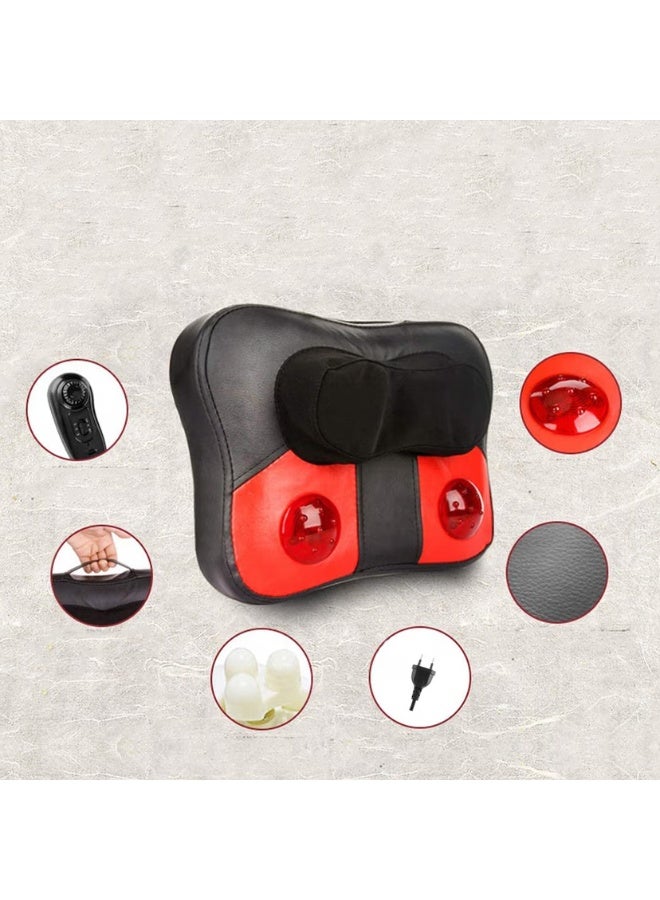 وسادة تدليك سحرية متعددة الاستخدامات مع جهاز تحكم عن بعد - وضعا تدليك مزدوجان، سرعة قابلة للتعديل، تصميم مريح للرقبة والظهر والكتفين والساقين واسترخاء الجسم بالكامل - Image 1