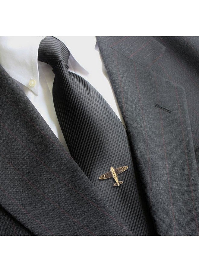 TRIPIN Plane Shape Small Size Lapel Pin Brooch For Men - Image 3
