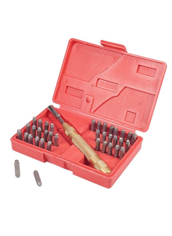 PH PandaHall PH PandaHall 37pcs Metal Stamping Kit Number Letter Metal Stamps 0.16 inch(4mm) Metal Stamping 0 to Z Number Punch A to Z Letter Punch for Jewelry Leather Wood Steel Key Metal Plastic Imprinting  - Image 1