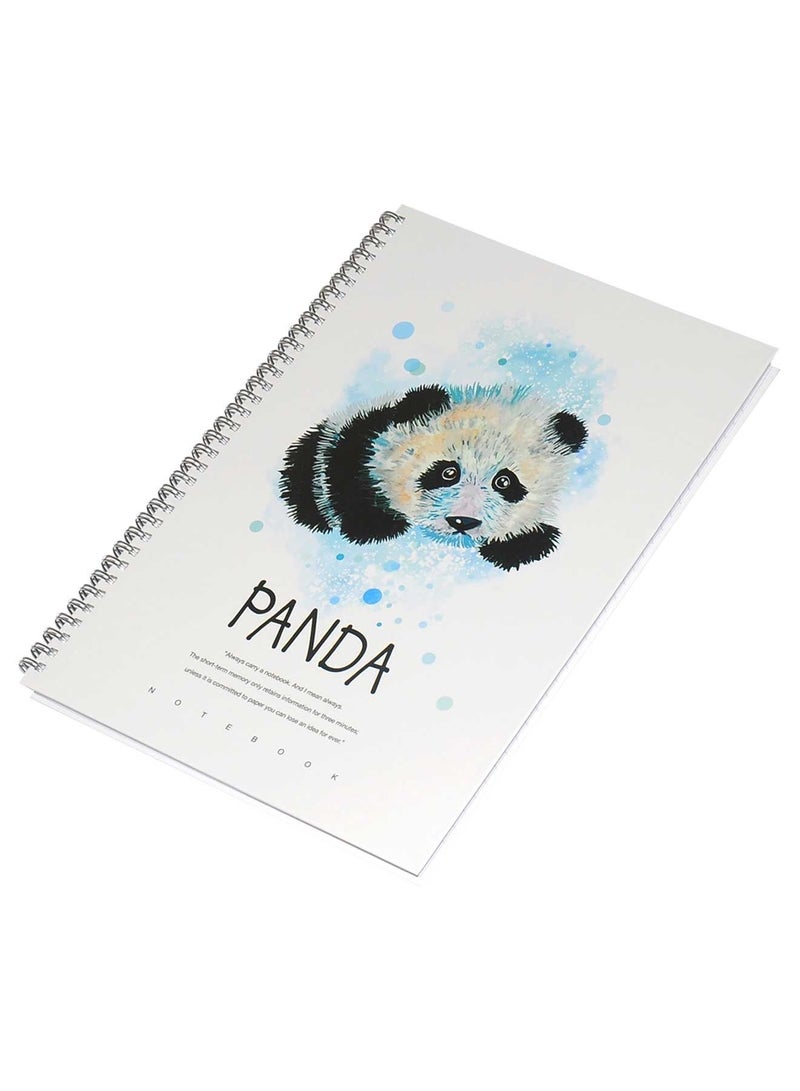 FIS دفتر ملاحظات صلب حلزوني 5 قطع 96 ورقة تصميم باندا A4 - Image 3