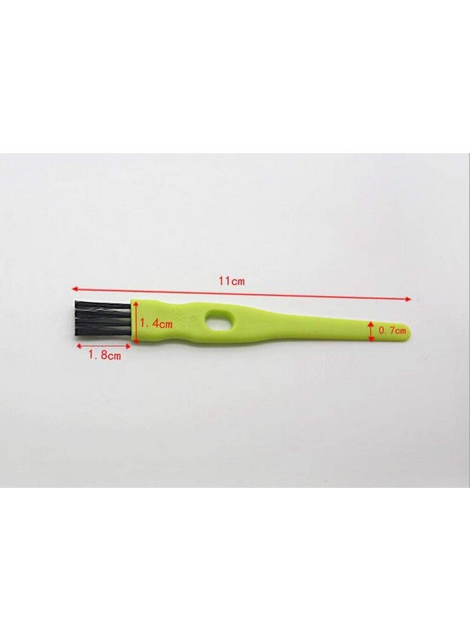 vipolish 20 Pcs 11CM/4.33 Inch Green Plastic Handle Mini Dust Removal Brush Nylon Hair Brush Computer Keyboard Cleaning Small Brush Lamp Humidifier Clean Rag for Home Office Use - Image 3