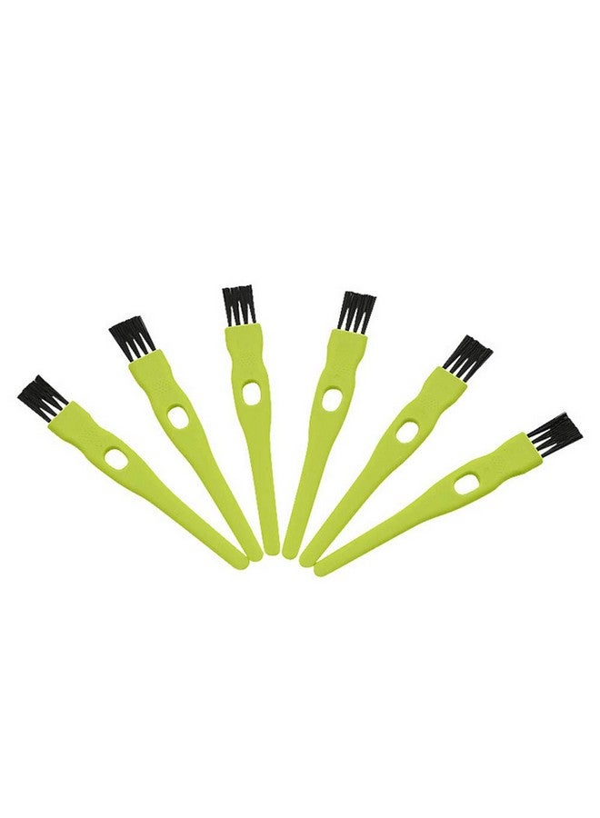 vipolish 20 Pcs 11CM/4.33 Inch Green Plastic Handle Mini Dust Removal Brush Nylon Hair Brush Computer Keyboard Cleaning Small Brush Lamp Humidifier Clean Rag for Home Office Use - Image 1