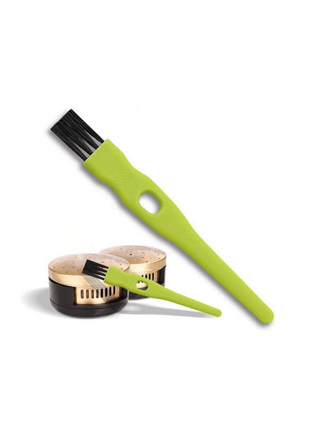 vipolish 20 Pcs 11CM/4.33 Inch Green Plastic Handle Mini Dust Removal Brush Nylon Hair Brush Computer Keyboard Cleaning Small Brush Lamp Humidifier Clean Rag for Home Office Use - Image 5