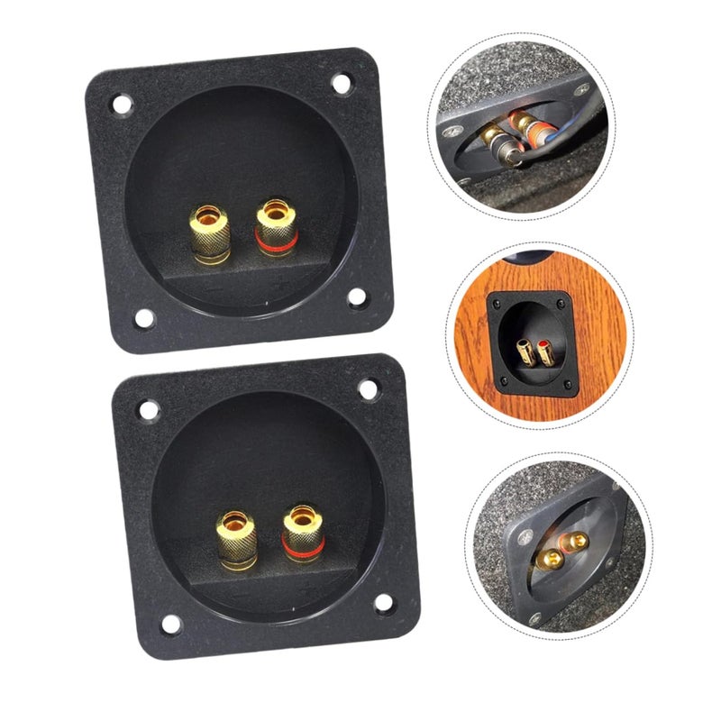 2Pcs Loudspeaker Terminal Connectors Way Speaker Box Connector with Positive Negative Indicators for DIY Speaker and Subwoofer Projects Easy Installation and Optimal - Image 3