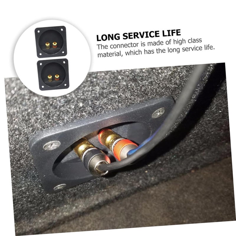 2Pcs Loudspeaker Terminal Connectors Way Speaker Box Connector with Positive Negative Indicators for DIY Speaker and Subwoofer Projects Easy Installation and Optimal - Image 4