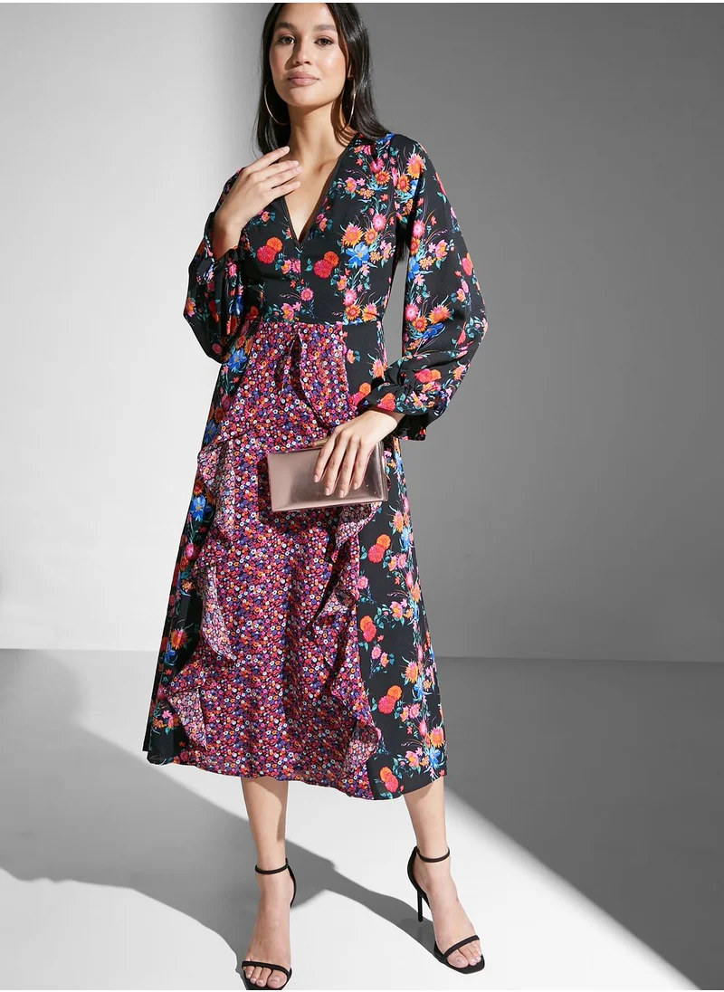 Chi-Chi London Floral Printed Dress