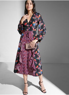 Chi-Chi London Floral Printed Dress  - Image 4