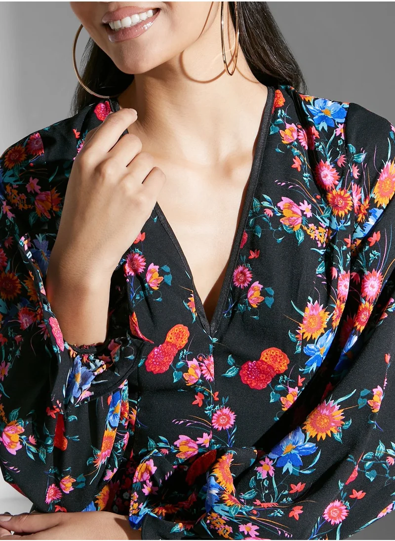 Chi-Chi London Floral Printed Dress