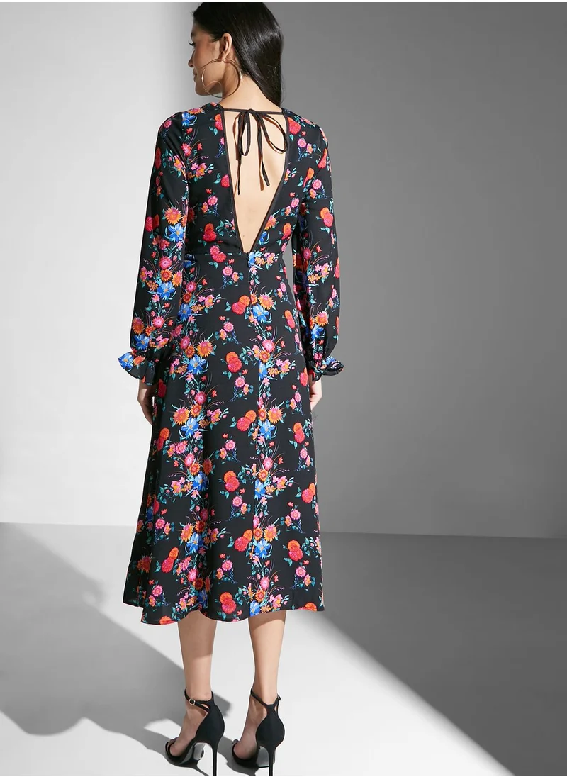 Chi-Chi London Floral Printed Dress