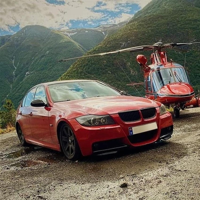 QASULER Front Bumper Lip Splitter for BMW 3 Series E90 E91 - Image 4