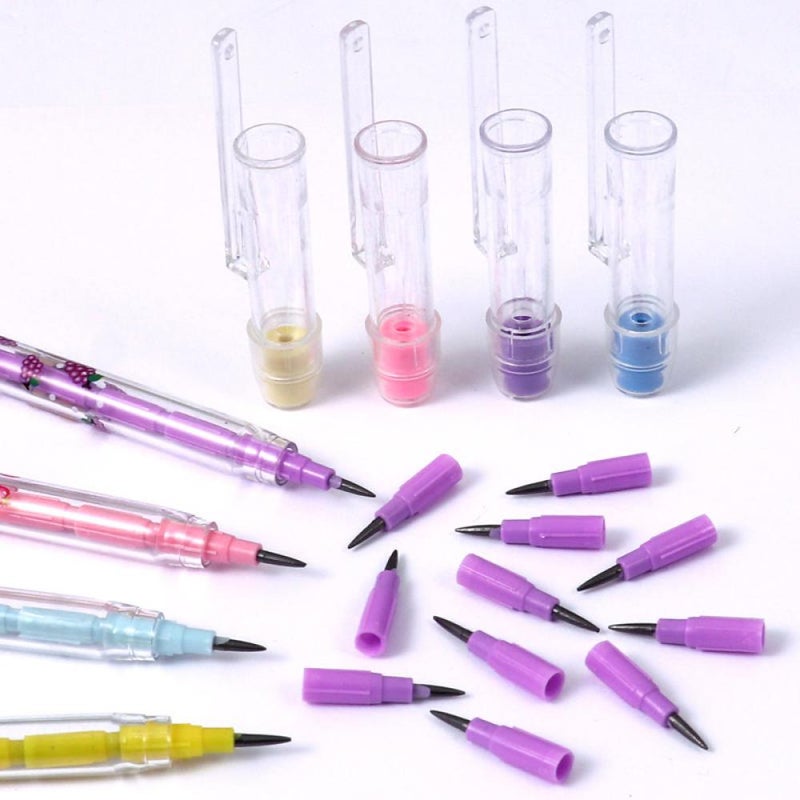 FOSKA Non-sharpening Pencil with 11pcs Refill & Eraser - Image 2