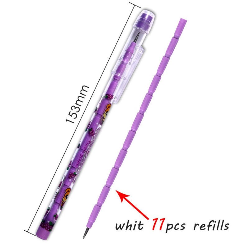 FOSKA Non-sharpening Pencil with 11pcs Refill & Eraser - Image 4