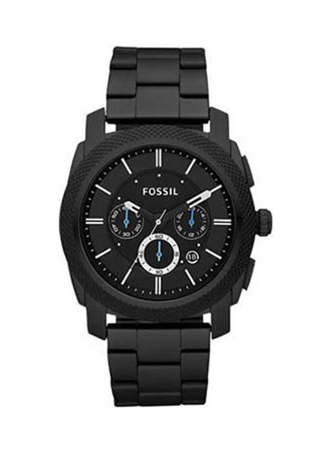 فوسيل ساعة يد رقمية وبعقارب بسوار من الاستانلس ستيل طراز FS4552 رجال - Image 1