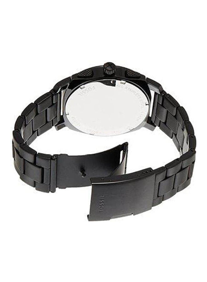 فوسيل ساعة يد رقمية وبعقارب بسوار من الاستانلس ستيل طراز FS4552 رجال - Image 2