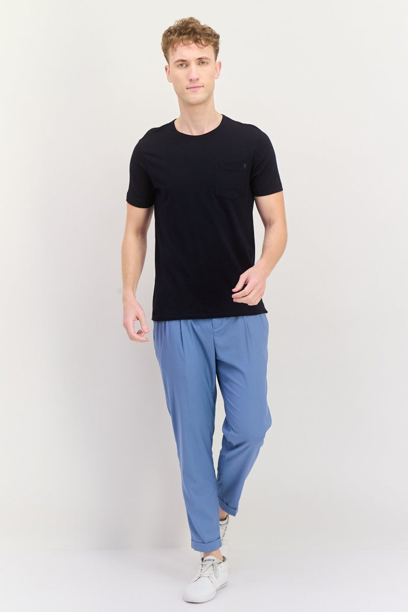 Sorbino Men Regular Fit Solid Chino Pants, Slate Blue - Image 4